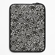 Black Skulls - Skate Aesthetic  Laptop Sleeve 1