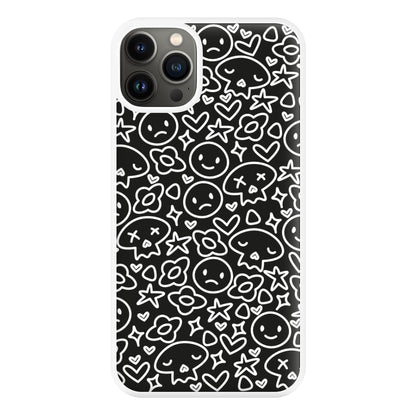 Black Skulls - Skate Aesthetic  Phone Case for iPhone 13