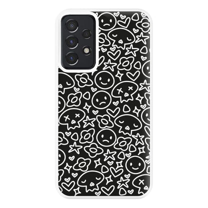 Black Skulls - Skate Aesthetic  Phone Case for Galaxy A52 / A52s