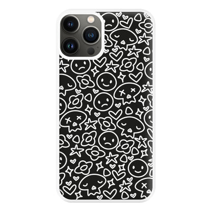 Black Skulls - Skate Aesthetic  Phone Case for iPhone 11 Pro Max