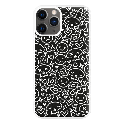 Black Skulls - Skate Aesthetic  Phone Case for iPhone 12 Pro Max