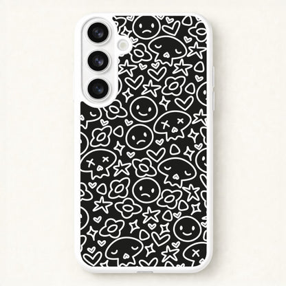 Black Skulls - Skate Aesthetic Phone Case for Galaxy S26 Plus