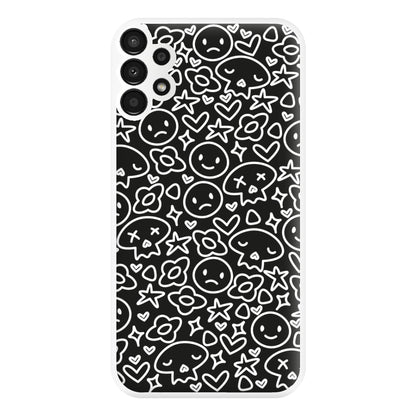 Black Skulls - Skate Aesthetic  Phone Case for Galaxy A13