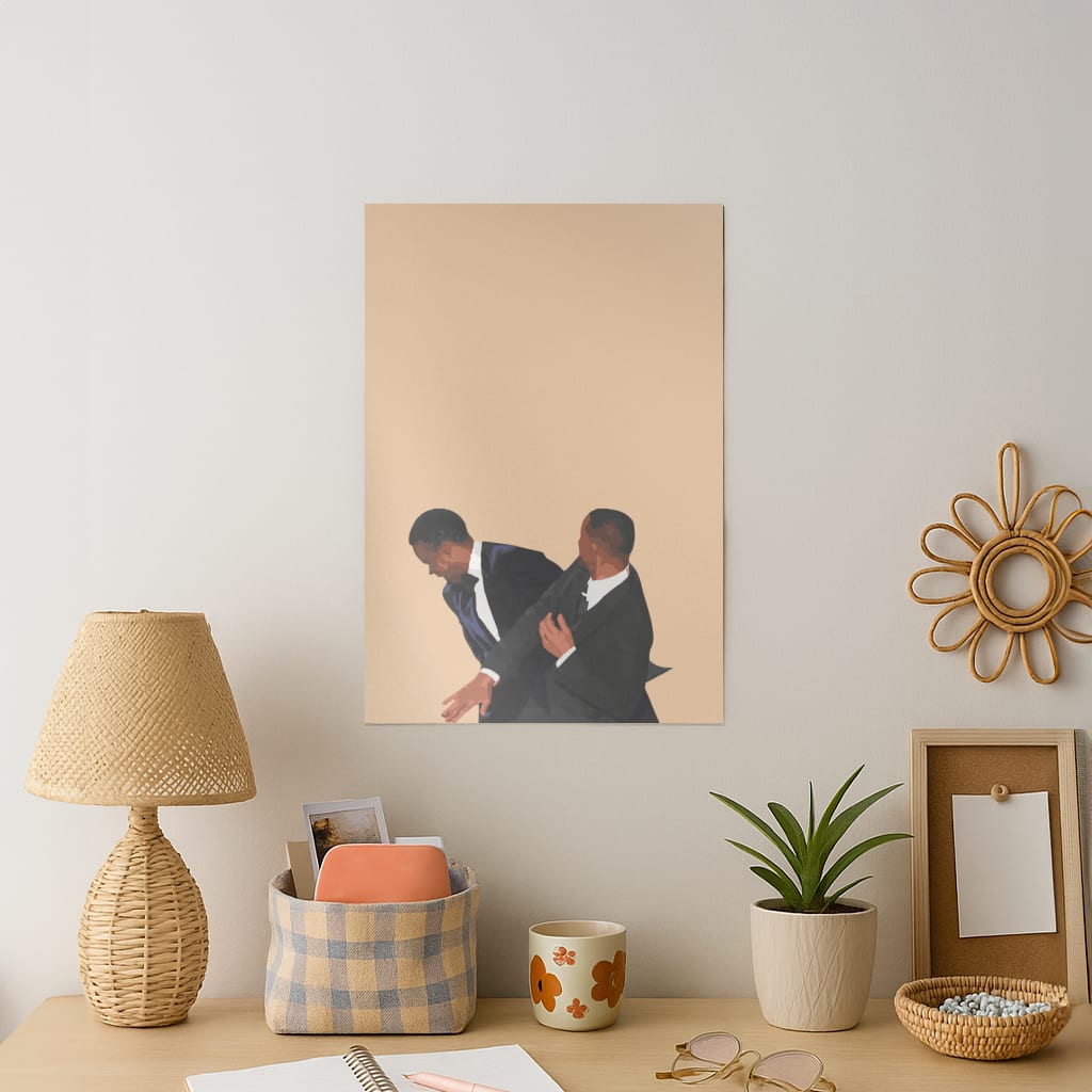 Oscars Slap Art Print