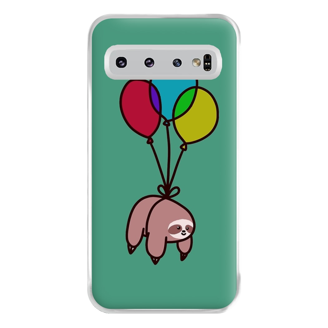 Balloon Sloth Phone Case for Galaxy S10 Plus