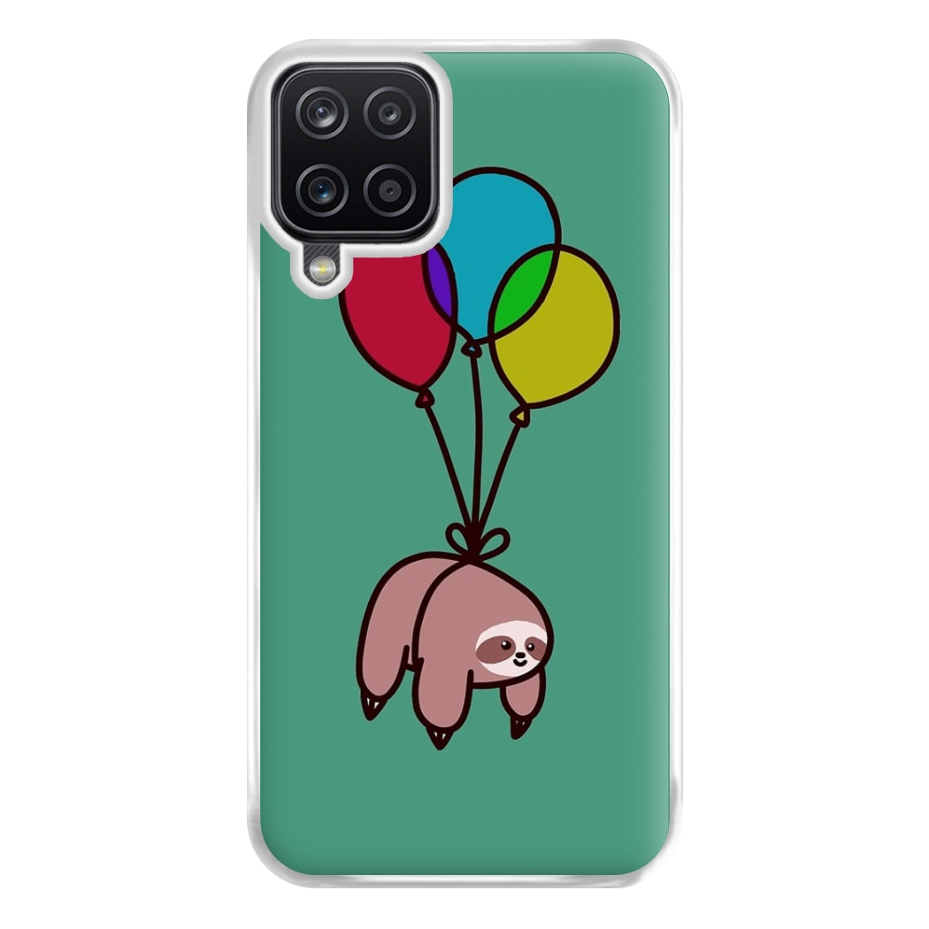 Balloon Sloth Phone Case for Galaxy A12