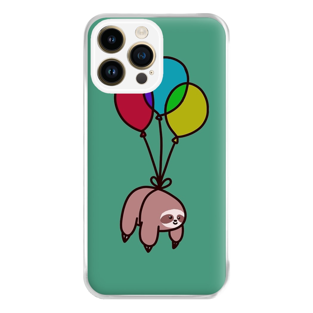 Balloon Sloth Phone Case for iPhone 14 Pro Max