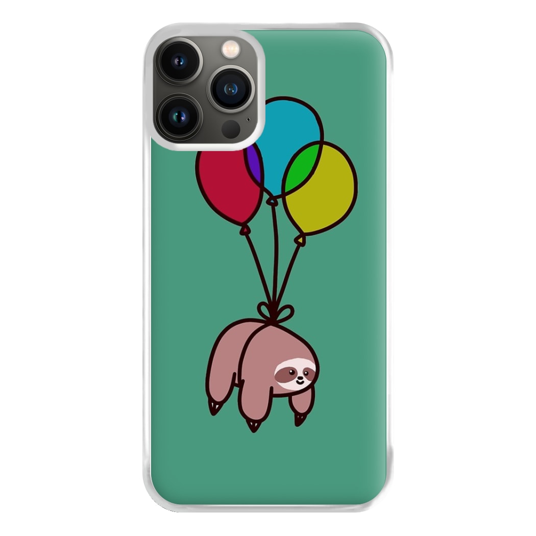 Balloon Sloth Phone Case for iPhone 13 Pro Max