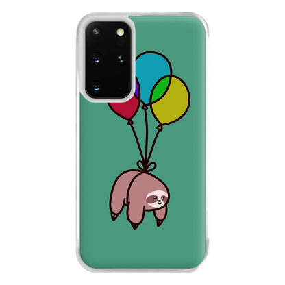 Balloon Sloth Phone Case for Galaxy S20 Plus