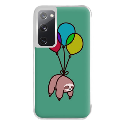 Balloon Sloth Phone Case for Galaxy S20FE