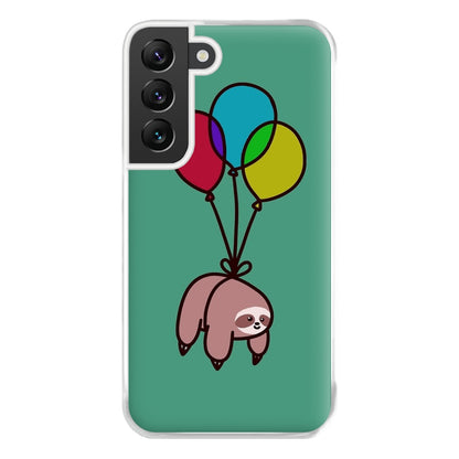 Balloon Sloth Phone Case for Galaxy S22 Plus