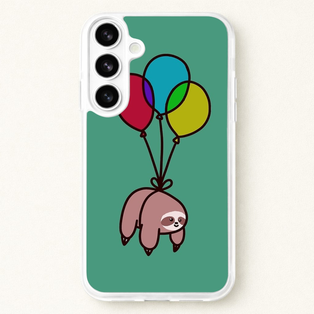 Balloon Sloth Phone Case for Galaxy S26 Plus