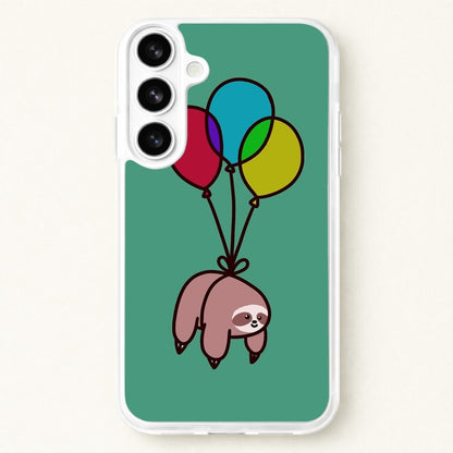 Balloon Sloth Phone Case for Galaxy S26 Plus