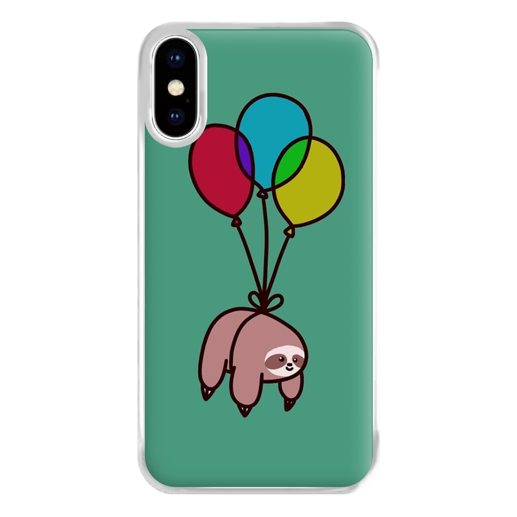 Balloon Sloth Phone Case for iPhone XS Max