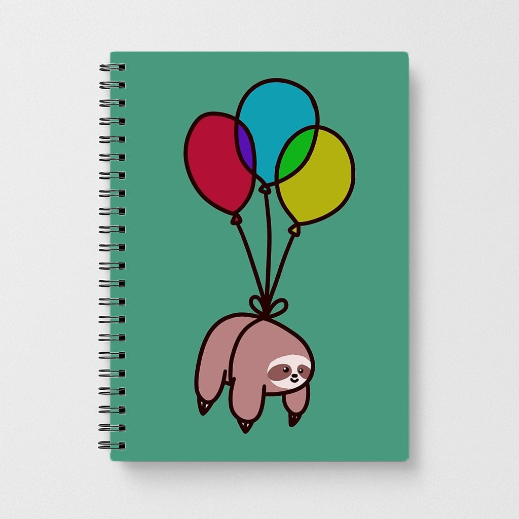 Balloon Sloth Notebook