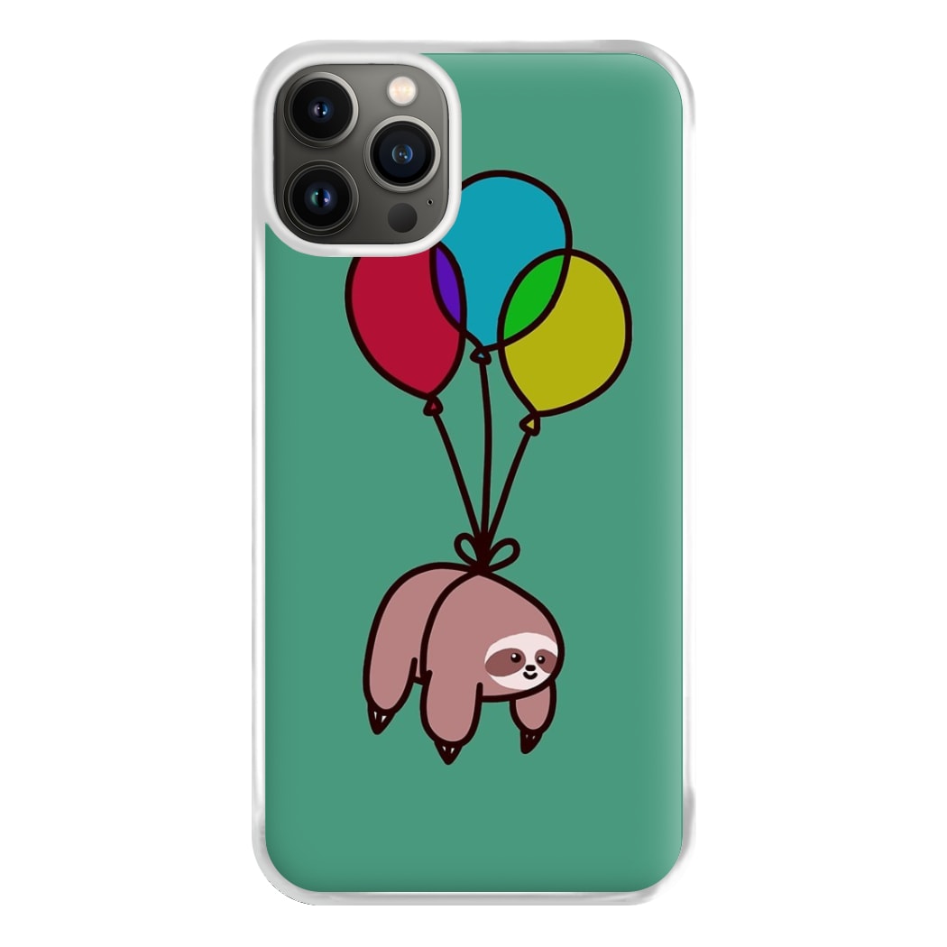 Balloon Sloth Phone Case for iPhone 13