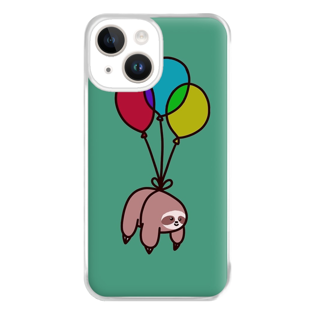 Balloon Sloth Phone Case for iPhone 14