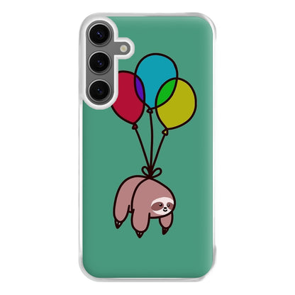 Balloon Sloth Phone Case for Galaxy S24FE