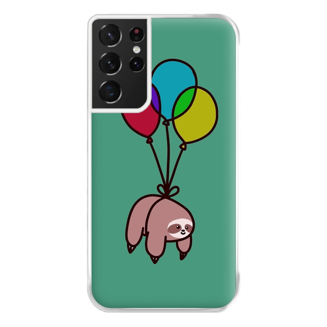 Balloon Sloth Phone Case for Galaxy S21 Ultra