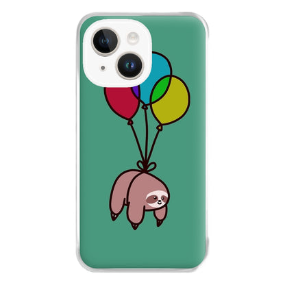 Balloon Sloth Phone Case for iPhone 14 Plus