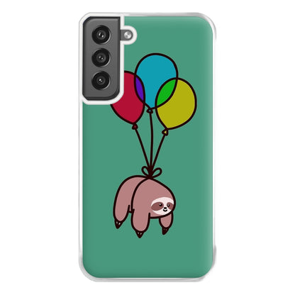 Balloon Sloth Phone Case for Galaxy S21FE