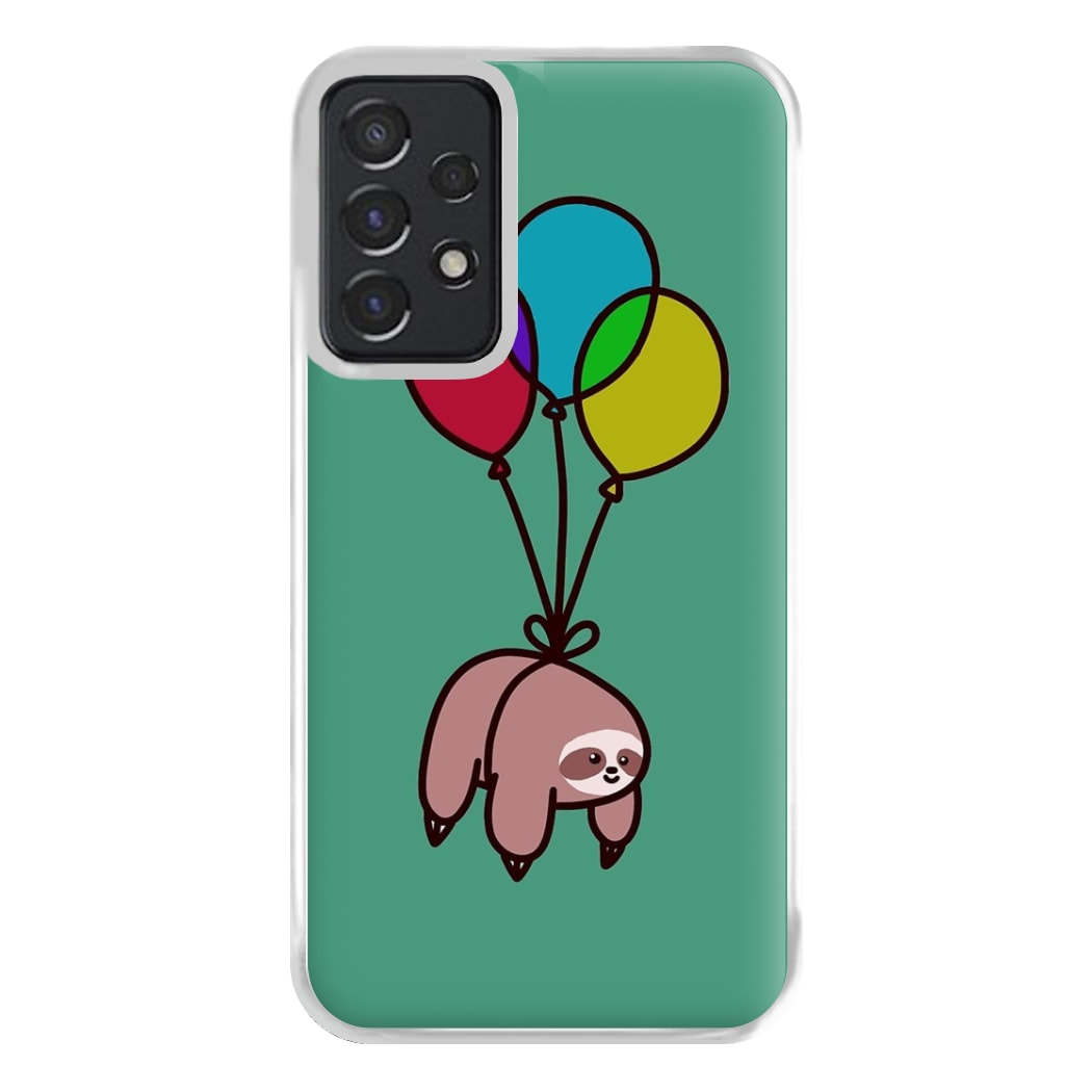 Balloon Sloth Phone Case for Galaxy A52 / A52s