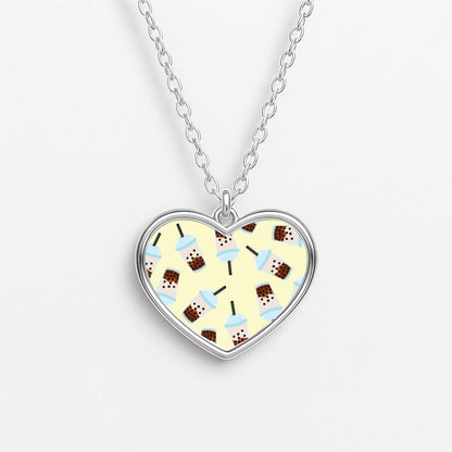 Boba Tea - Summer Heart Necklace