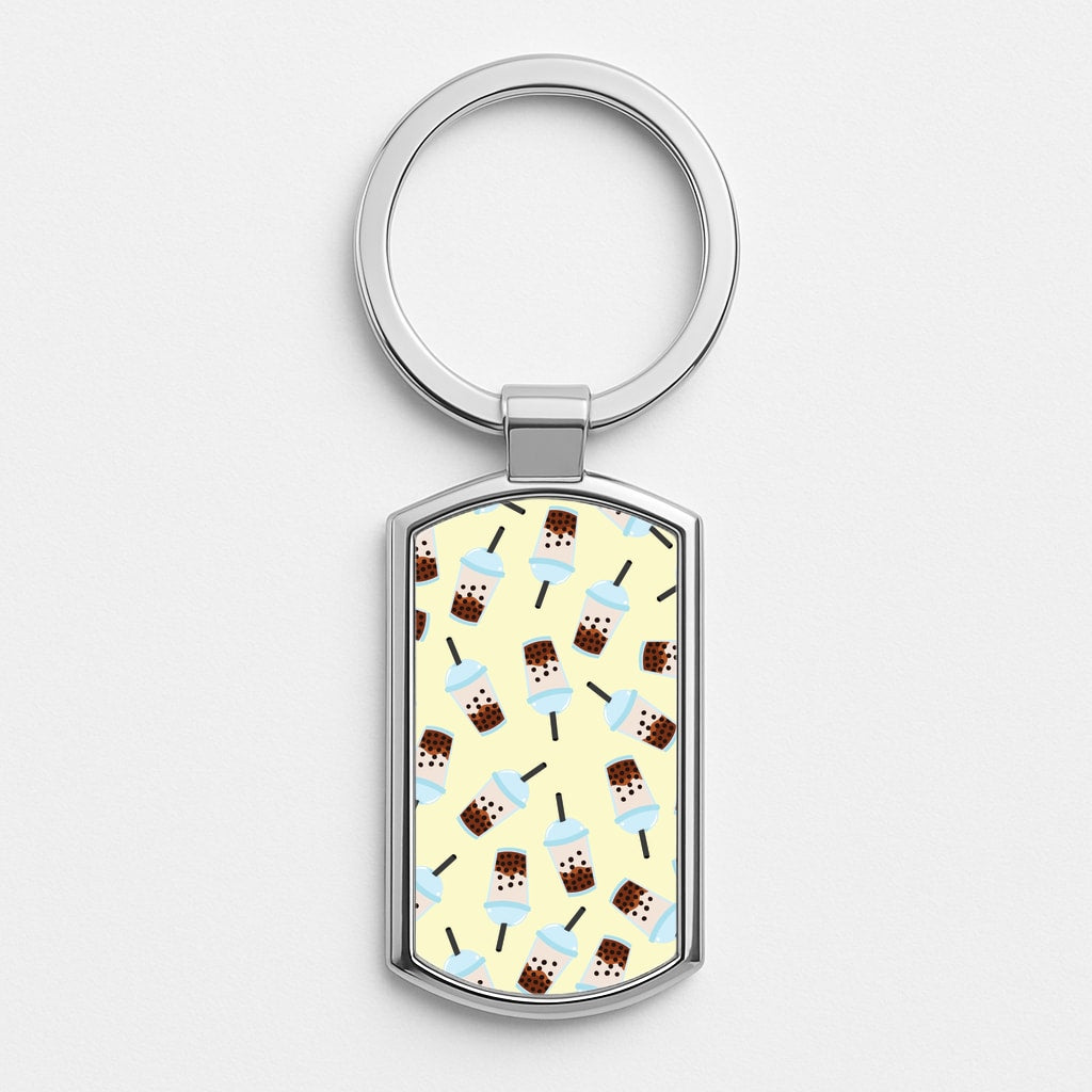 Boba Tea - Summer Silver Keyring