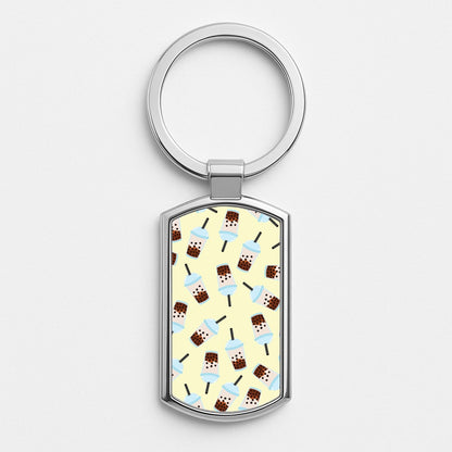 Boba Tea - Summer Silver Keyring