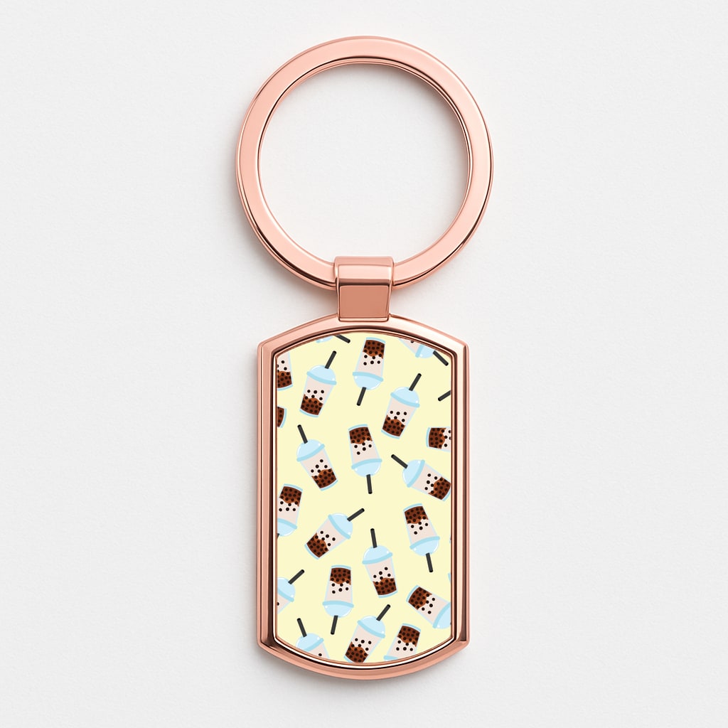 Boba Tea - Summer Rose Gold Keyring