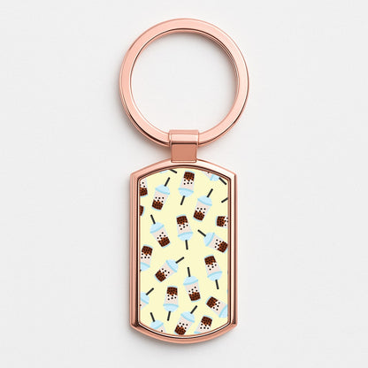 Boba Tea - Summer Rose Gold Keyring