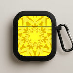 Yellow - Colourful Snowflakes AirPods Case