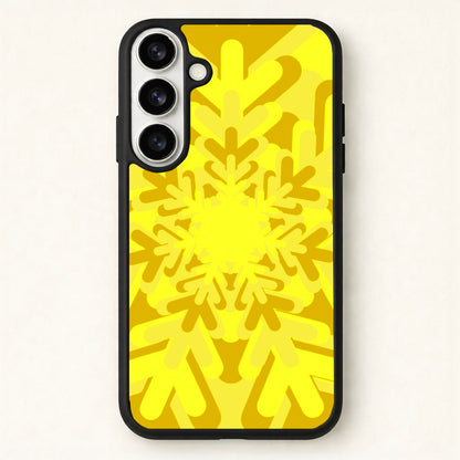 Yellow - Colourful Snowflakes Phone Case for Galaxy S26
