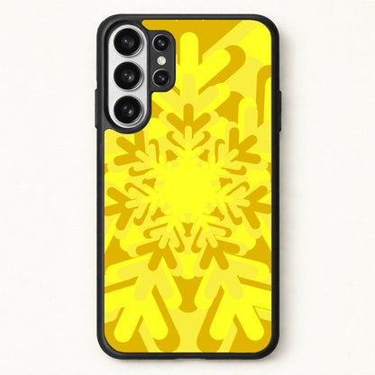 Yellow - Colourful Snowflakes Phone Case for Galaxy S26 Ultra
