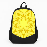 Yellow - Colourful Snowflakes Backpack