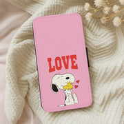 Love Cartoon Beagle Flip / Wallet Phone Case 5