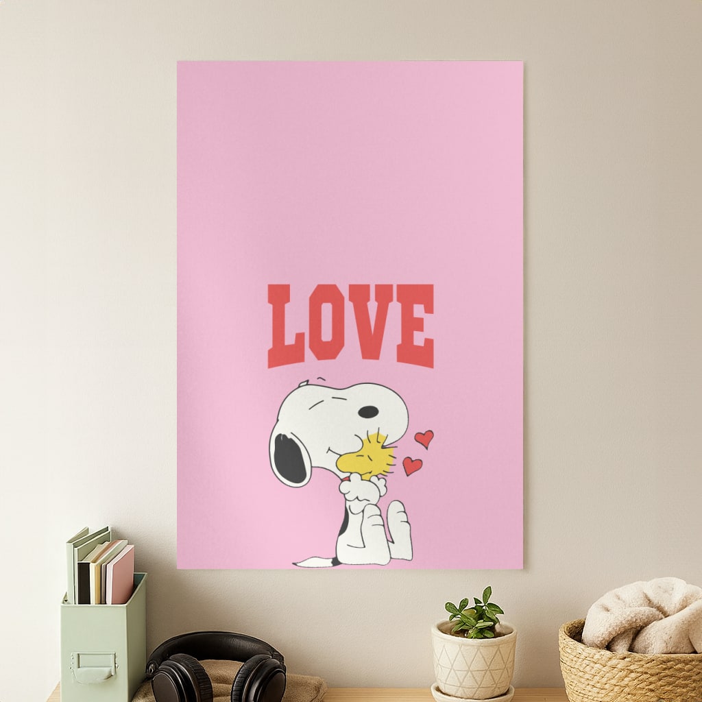Love Cartoon Beagle  Poster