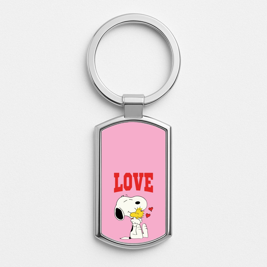 Love Cartoon Beagle  Luxury Keyring