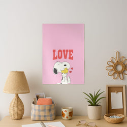Love Cartoon Beagle  Art Print