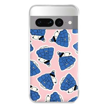 Cartoon Beagle Puffer Jacket Pattern Phone Case for Google Pixel 7 Pro