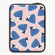 Cartoon Beagle Puffer Jacket Pattern Laptop Sleeve 1