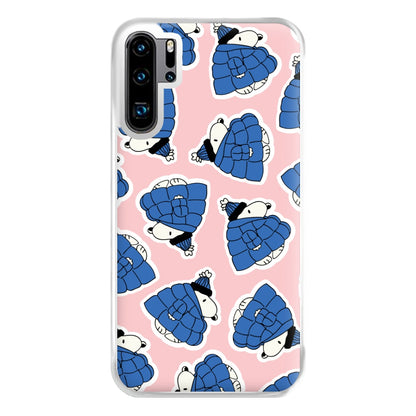 Cartoon Beagle Puffer Jacket Pattern Phone Case for Huawei P30 Pro