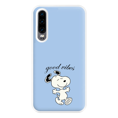 Good Vibes Cartoon Beagle Phone Case for Huawei P30