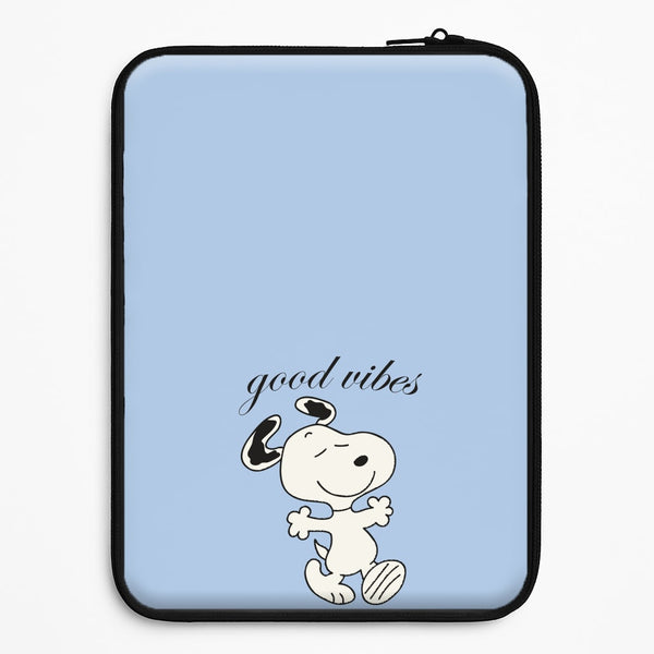 Good Vibes Cartoon Beagle Universal Laptop Sleeve