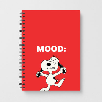 Mood Cartoon Beagle  Notebook