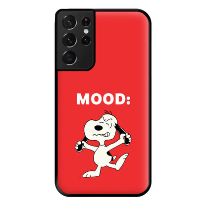 Mood Cartoon Beagle  Phone Case for Galaxy S21 Ultra