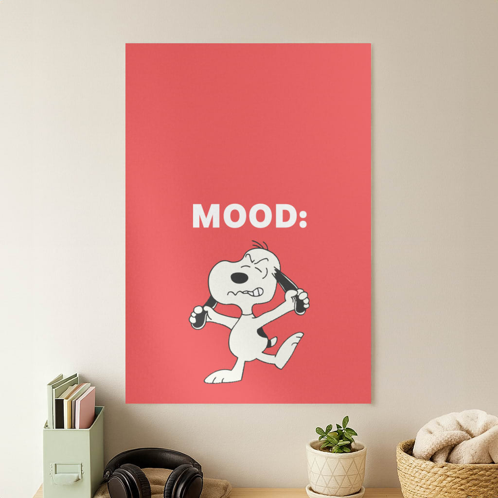 Mood Cartoon Beagle  Poster