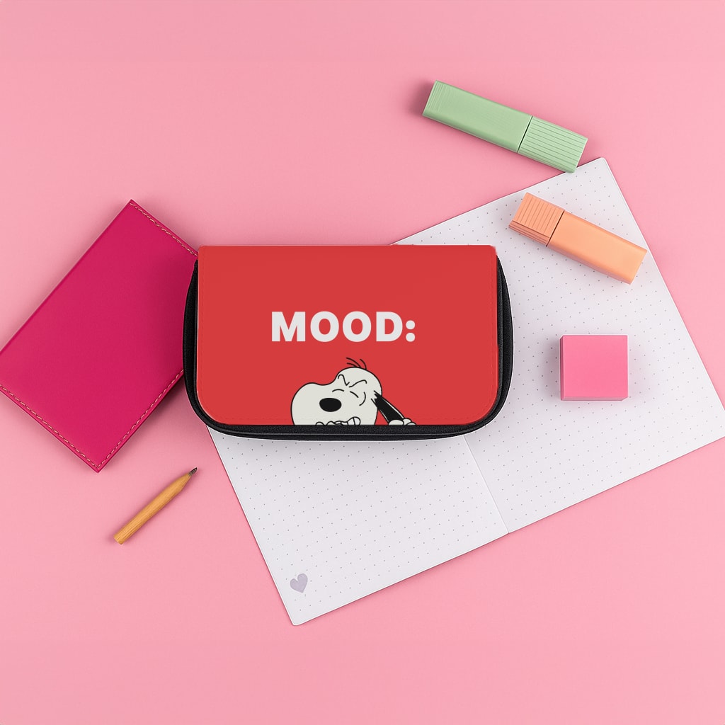 Mood Cartoon Beagle  Pencil Case