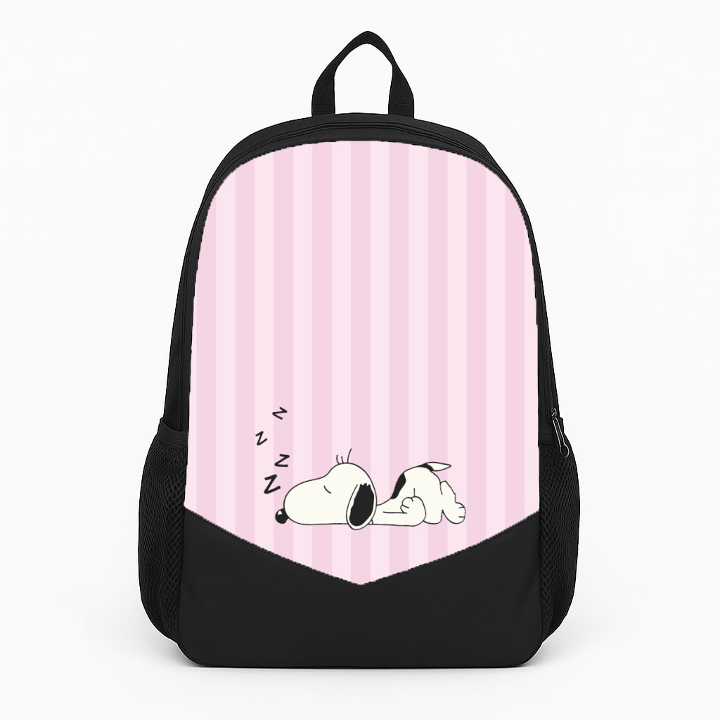 Pastel Stripes Cartoon Beagle Backpack