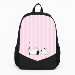 Pastel Stripes Cartoon Beagle Backpack